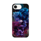 Colorful Dust Art on Black iPhone 16e Case