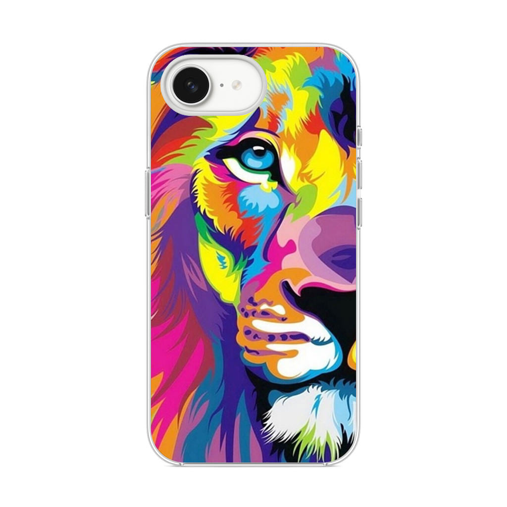 Colorful Lion iPhone 16e Case