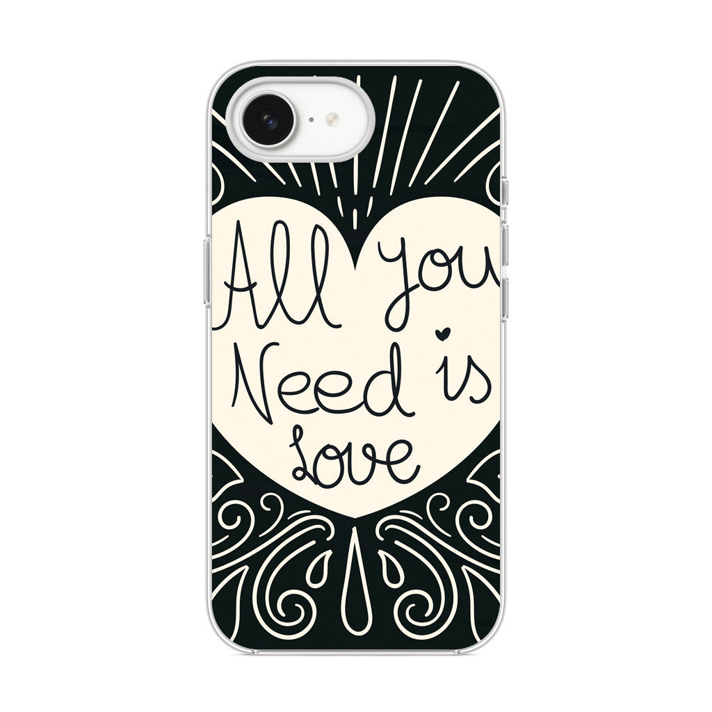 Drawn Love iPhone 16e Case