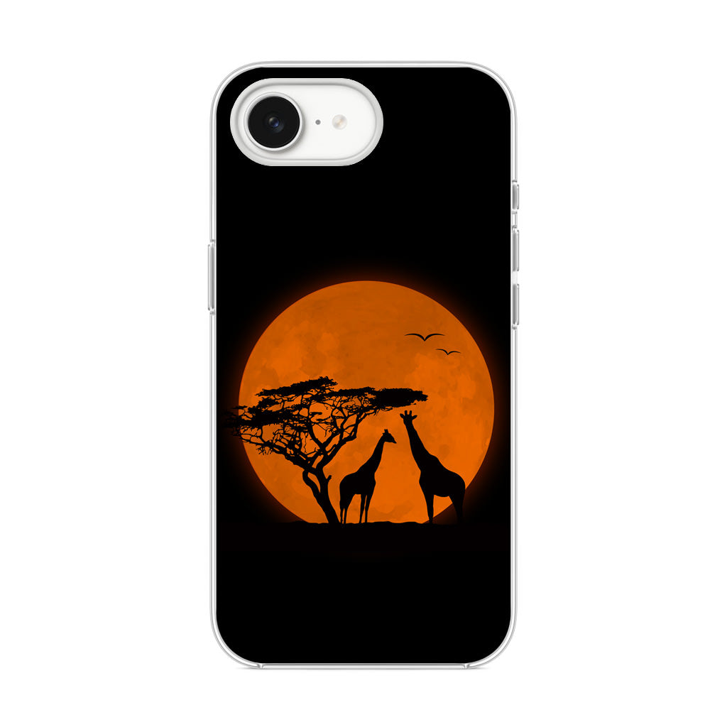 Giraffes Silhouette iPhone 16e Case