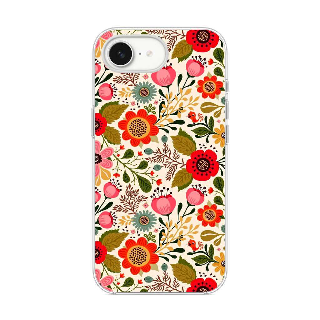 Hello Spring Pattern iPhone 16e Case