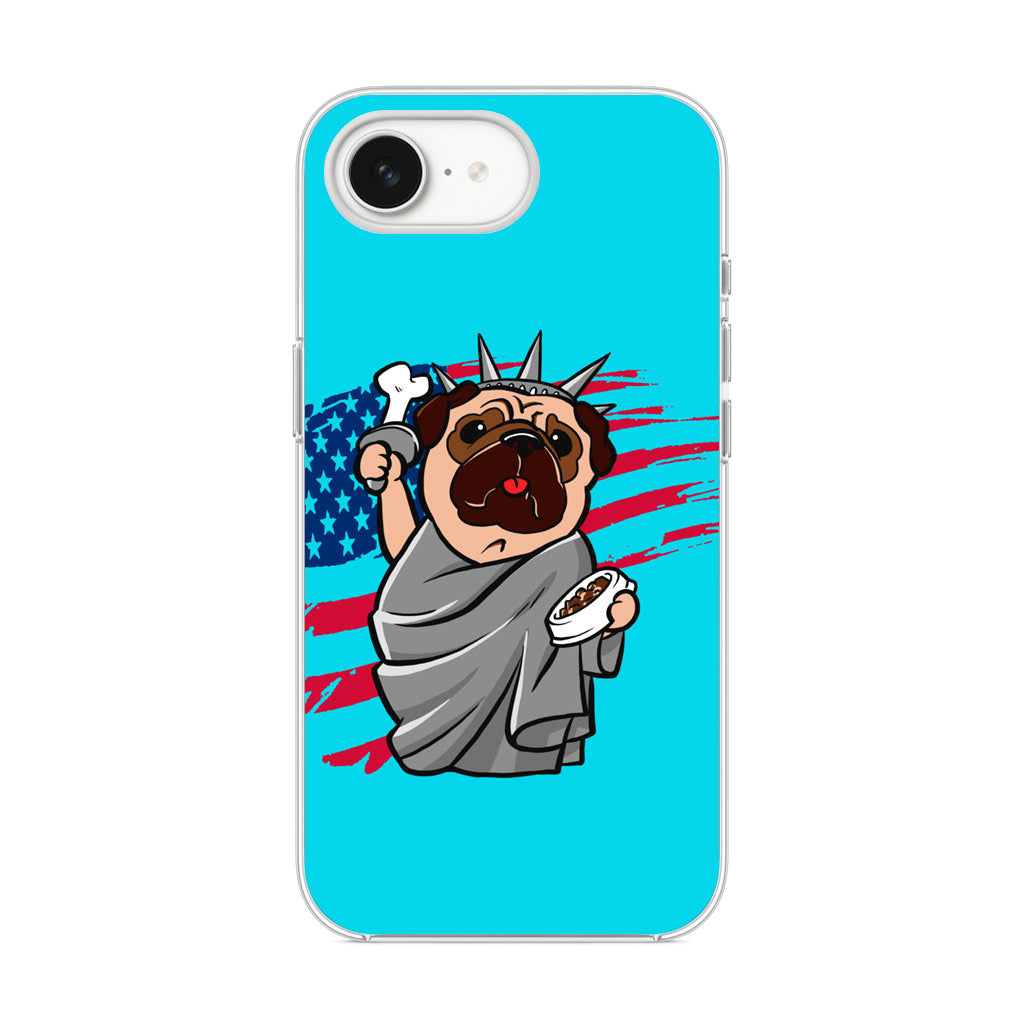 Independence Day Pug iPhone 16e Case