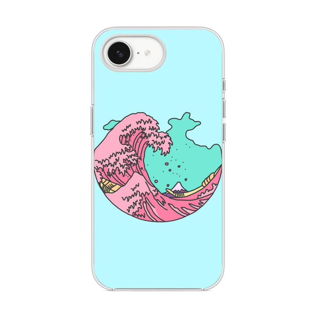 Japanese Pastel Wave iPhone 16e Case