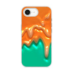 Orange Paint Dripping iPhone 16e Case