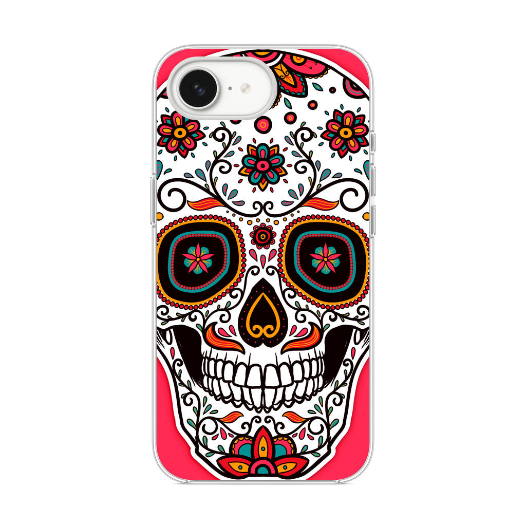 Pink Sugar Skull iPhone 16e Case