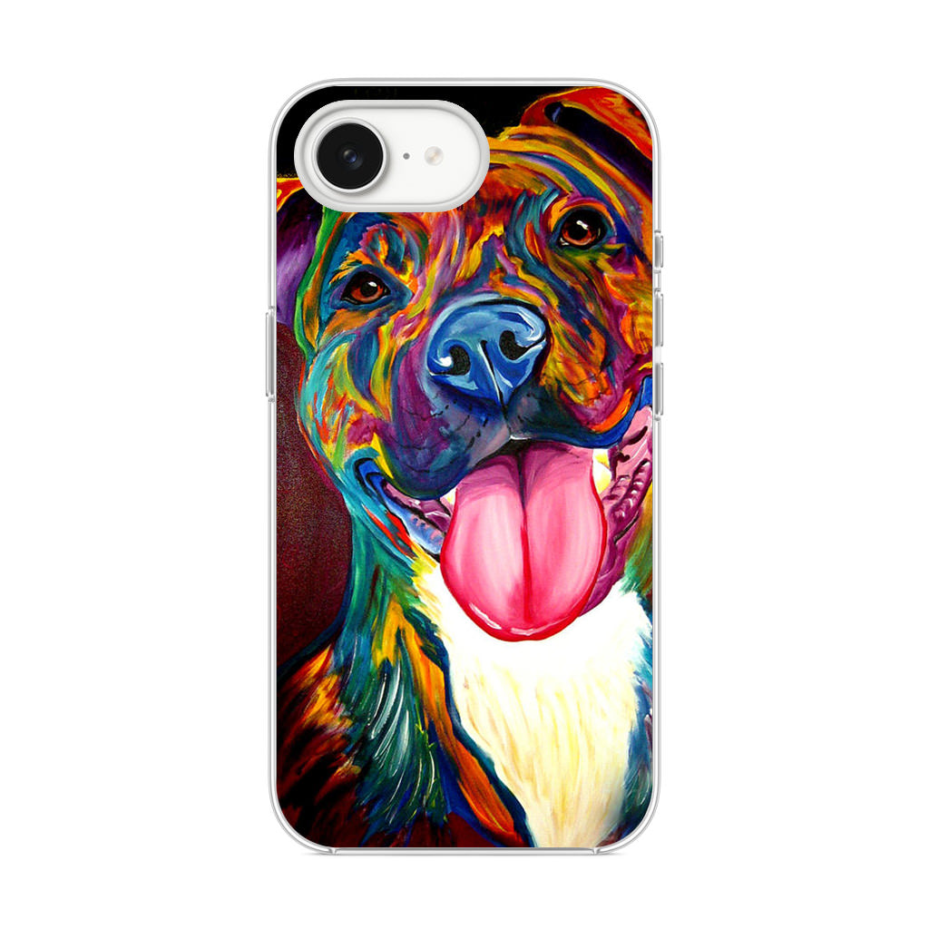 Pitbull Painting Art iPhone 16e Case