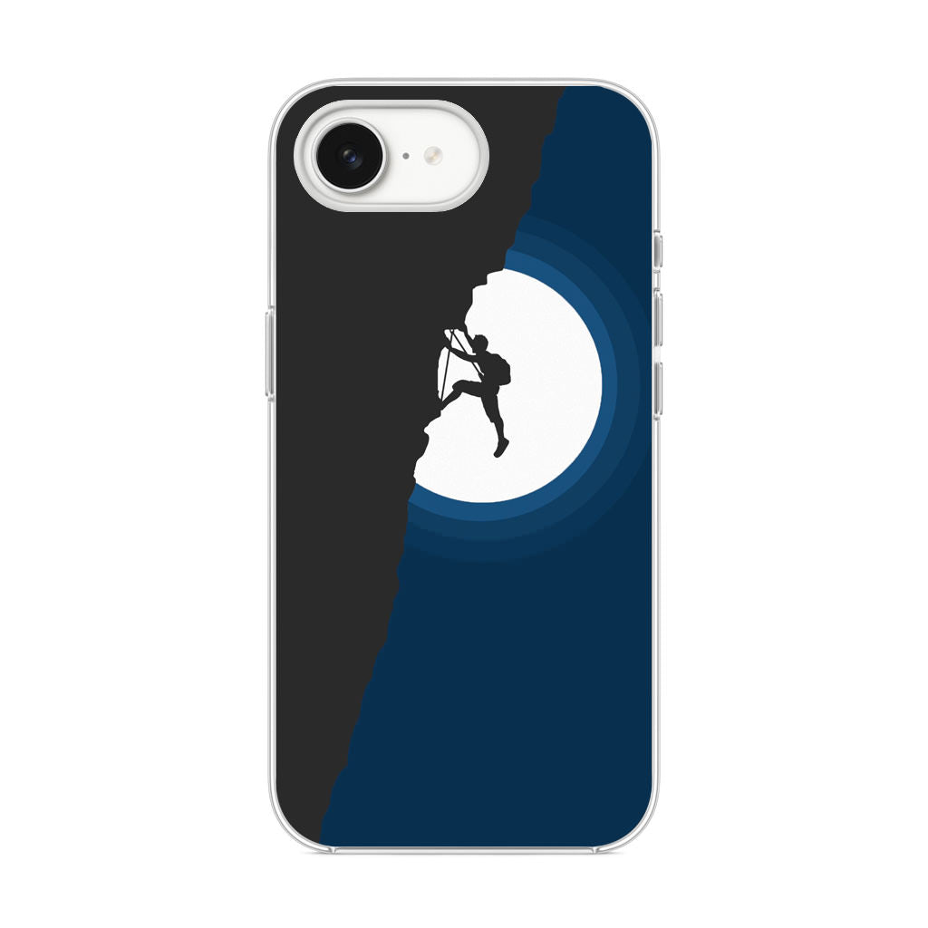 Silhouette of Climbers iPhone 16e Case