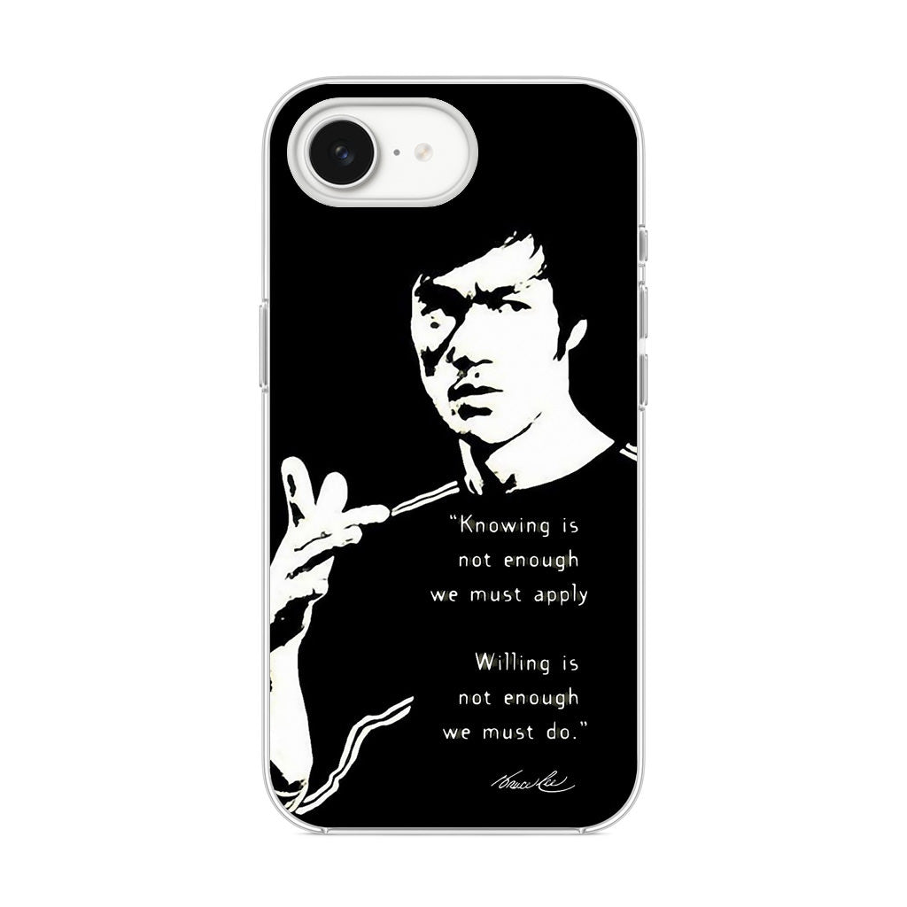 Bruce Lee Quotes iPhone 16e Case