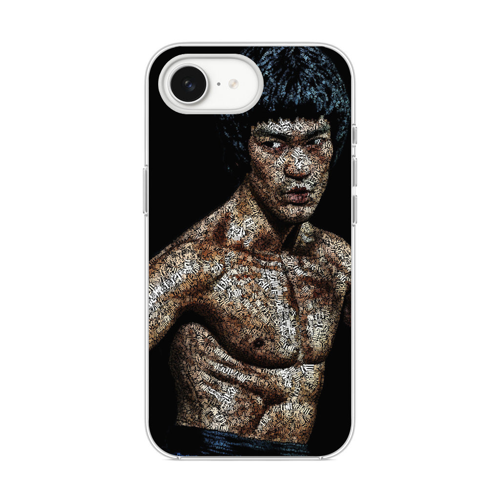 Bruce Lee Typograph iPhone 16e Case
