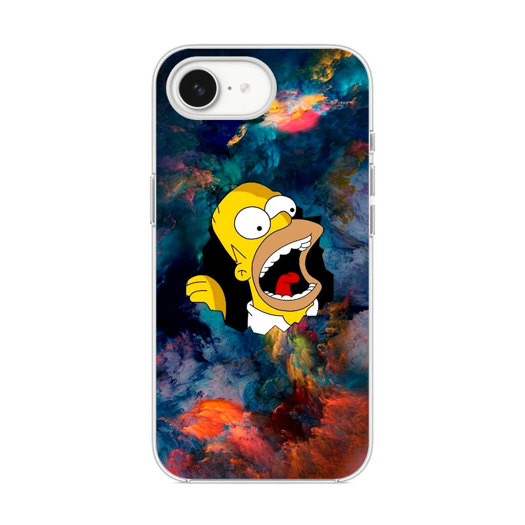 Homer Behind The Black Hole iPhone 16e Case