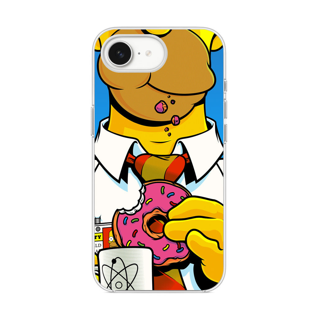 Homer Eats Donut iPhone 16e Case