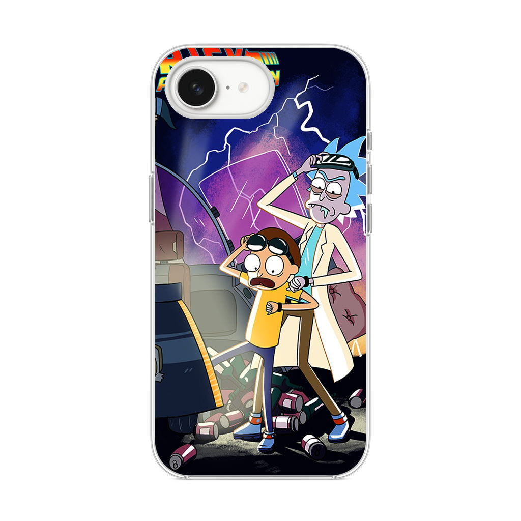 Rick And Morty Back To The Future iPhone 16e Case