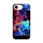 Rick And Morty Flat Galaxy iPhone 16e Case