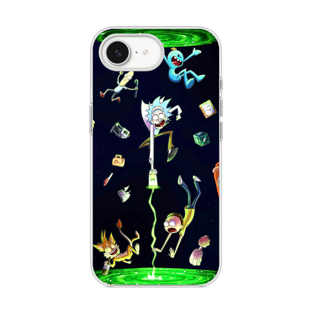 Rick And Morty Portal Fall iPhone 17e Case