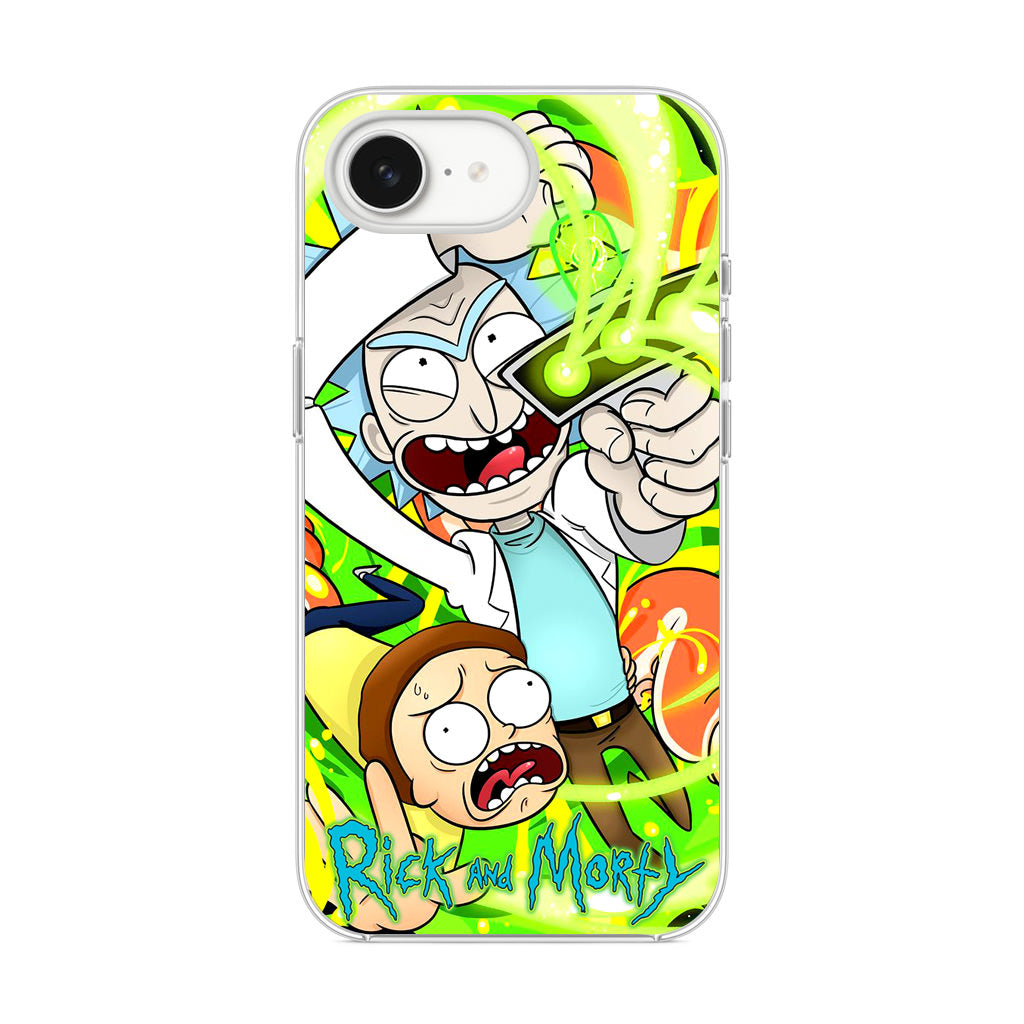 Rick And Morty Shoot Portal Gun iPhone 16e Case