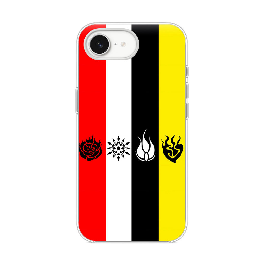 RWBY All Symbols iPhone 16e Case