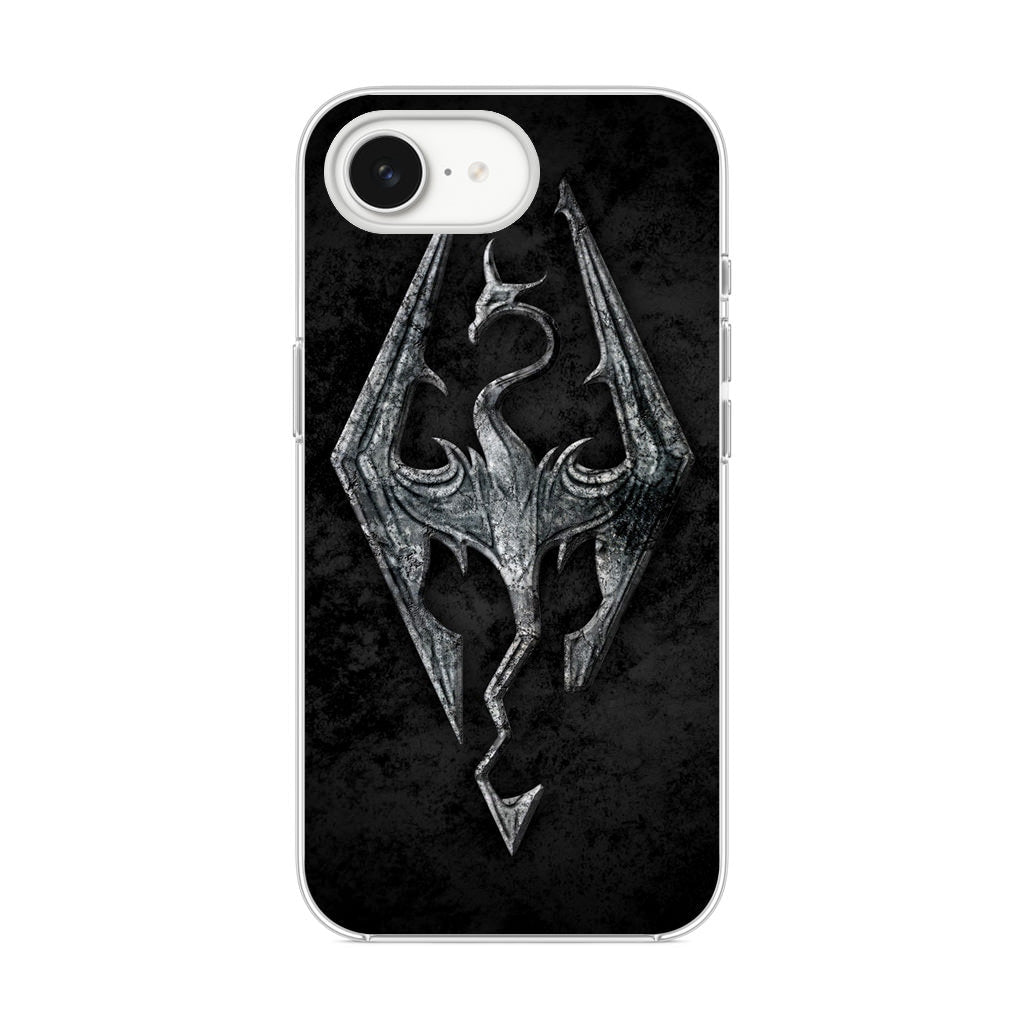 The Elder Scrolls V Skyrim Logo iPhone 16e Case