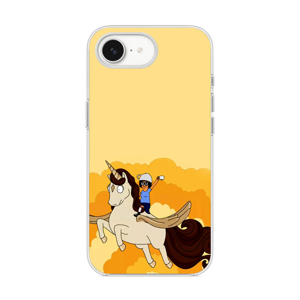 Tina Belcher And Unicorn iPhone 16e Case