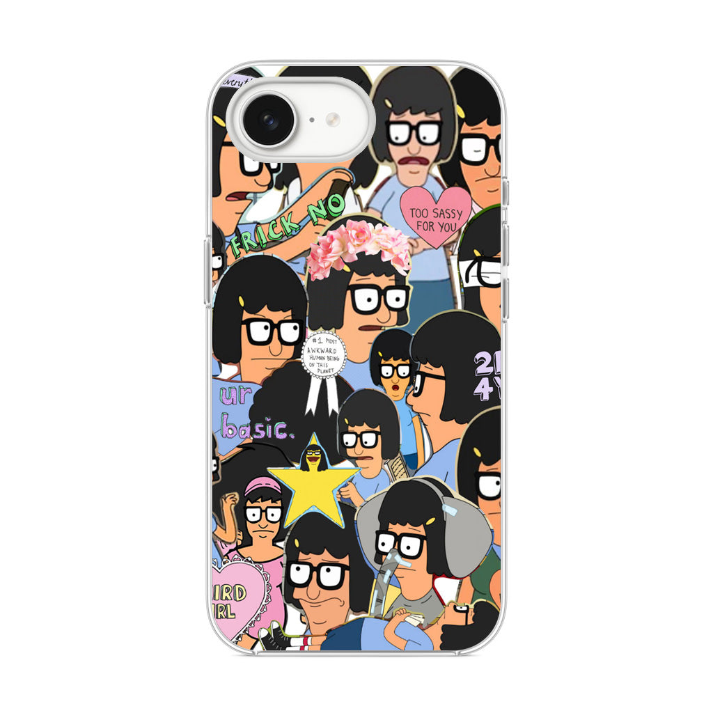 Tina Belcher Collage iPhone 16e Case