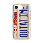 Back to the Future License Plate Outatime iPhone 16e Case