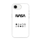 NASA Minimalist White iPhone 16e Case