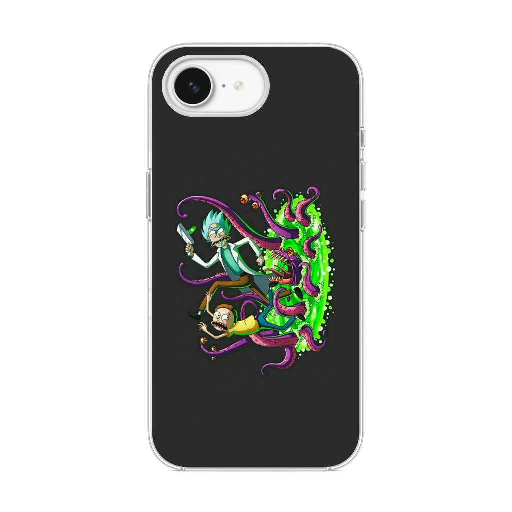 Rick And Morty Pass Through The Portal iPhone 16e Case