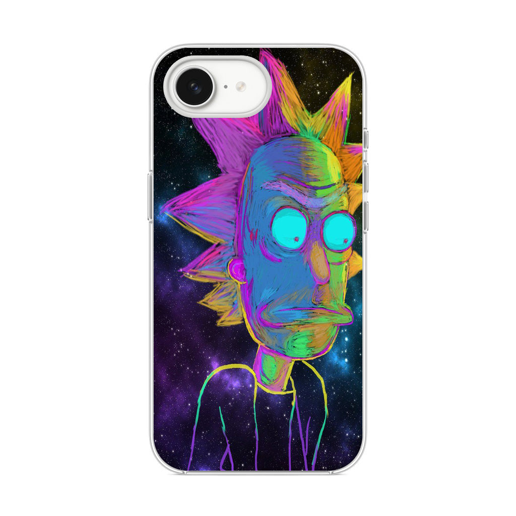 Rick Colorful Crayon Space iPhone 16e Case