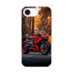 Crimson Velocity in Autumn Flame iPhone 16e Case