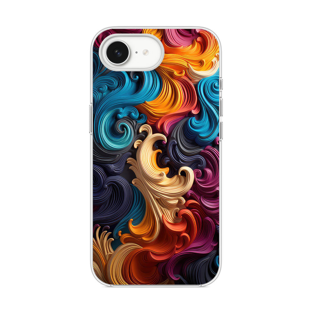 The Dance of Abstract Waves iPhone 16e Case