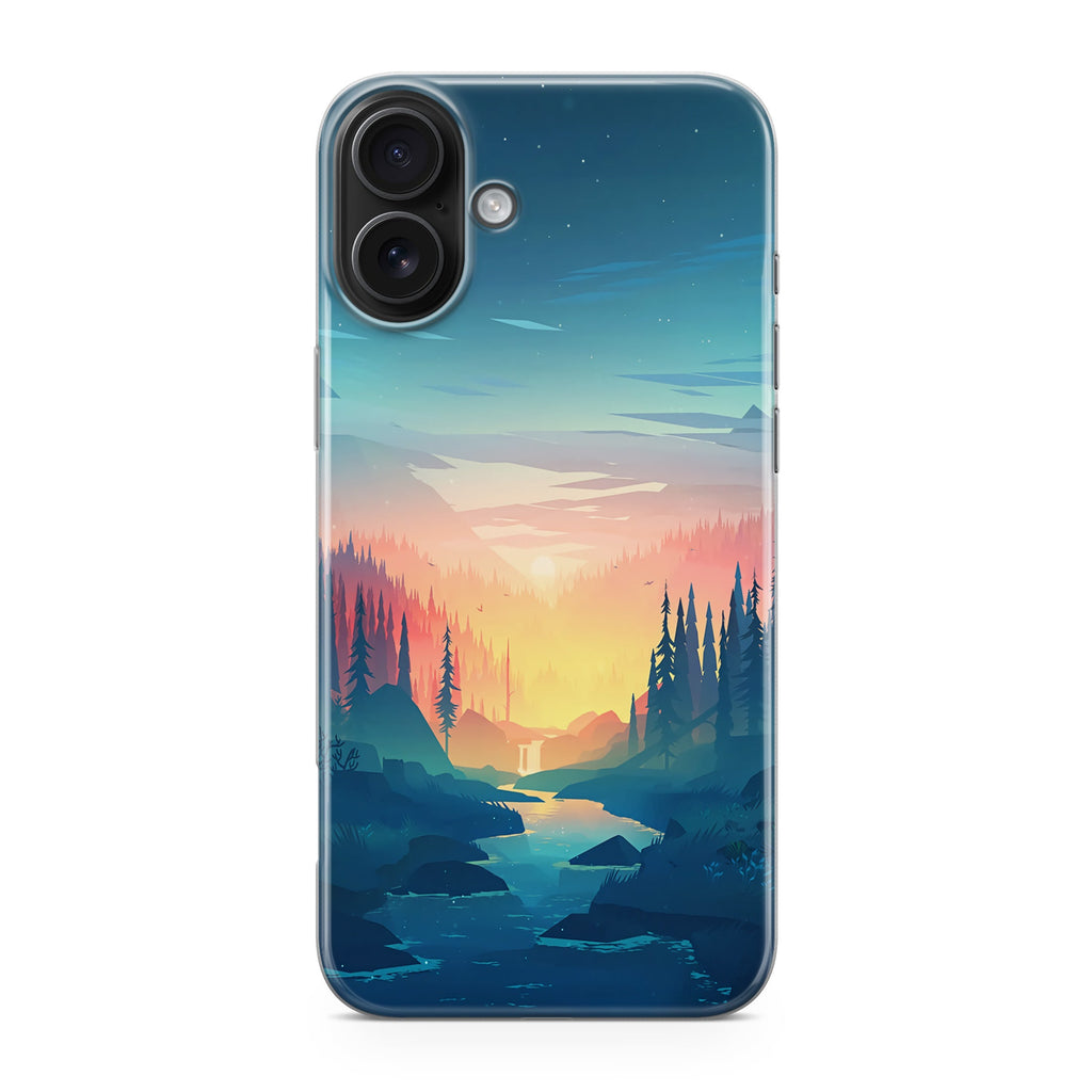 Sunset at The River iPhone 17 Case