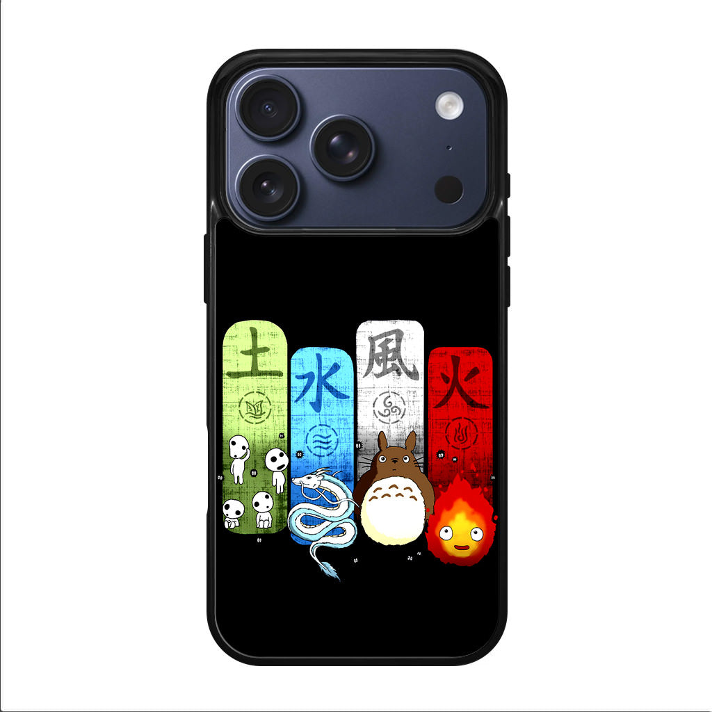 Ghibli Elemental Charms iPhone 17 Pro / 17 Pro Max Case