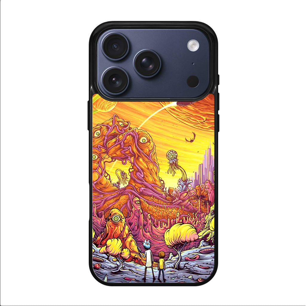Rick And Morty Alien Planet iPhone 17 Pro / 17 Pro Max Case