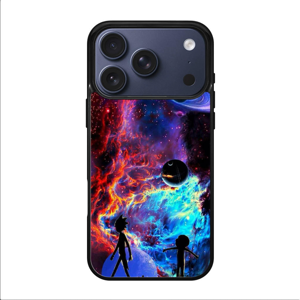 Rick And Morty Flat Galaxy iPhone 17 Pro / 17 Pro Max Case