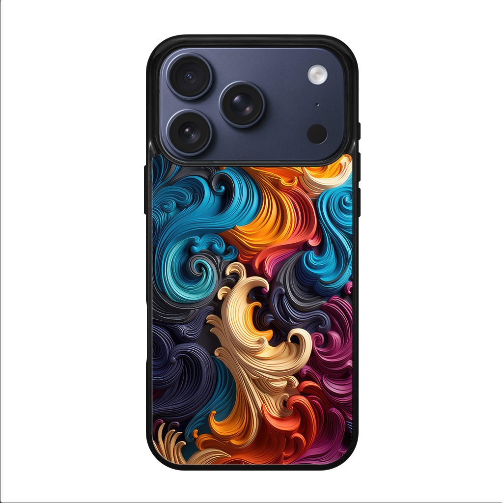 The Dance of Abstract Waves iPhone 17 Pro / 17 Pro Max Case