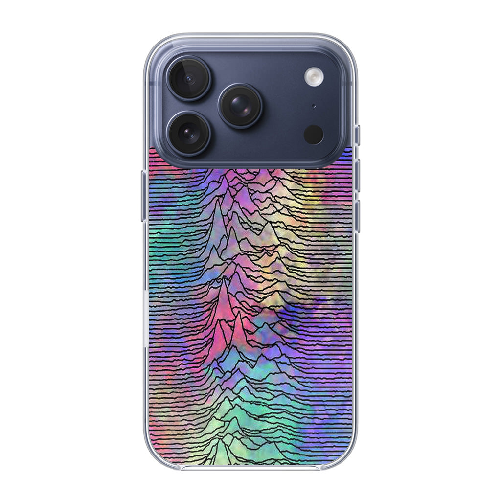 Joy Division Unknown Pleasures Colorful iPhone 17 Pro / 17 Pro Max Case