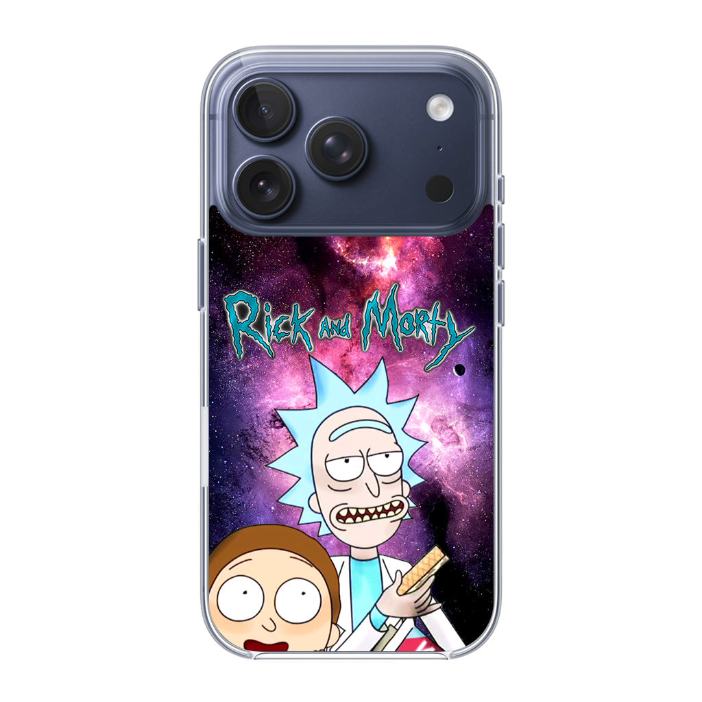 Rick And Morty Nebula Space iPhone 17 Pro / 17 Pro Max Case