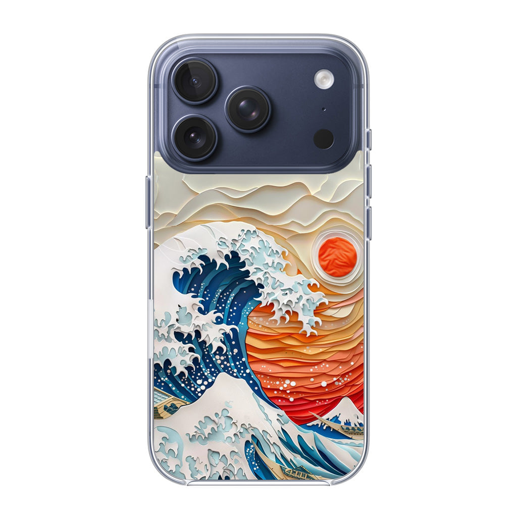 The Great Wave Off Paper Art iPhone 17 Pro / 17 Pro Max Case